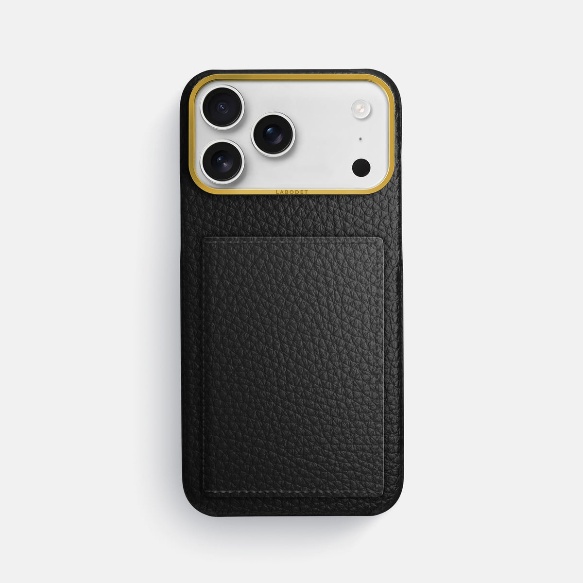 Bi-Fold Case For iPhone 17 Pro Max In Calf -1 | Black-Gold