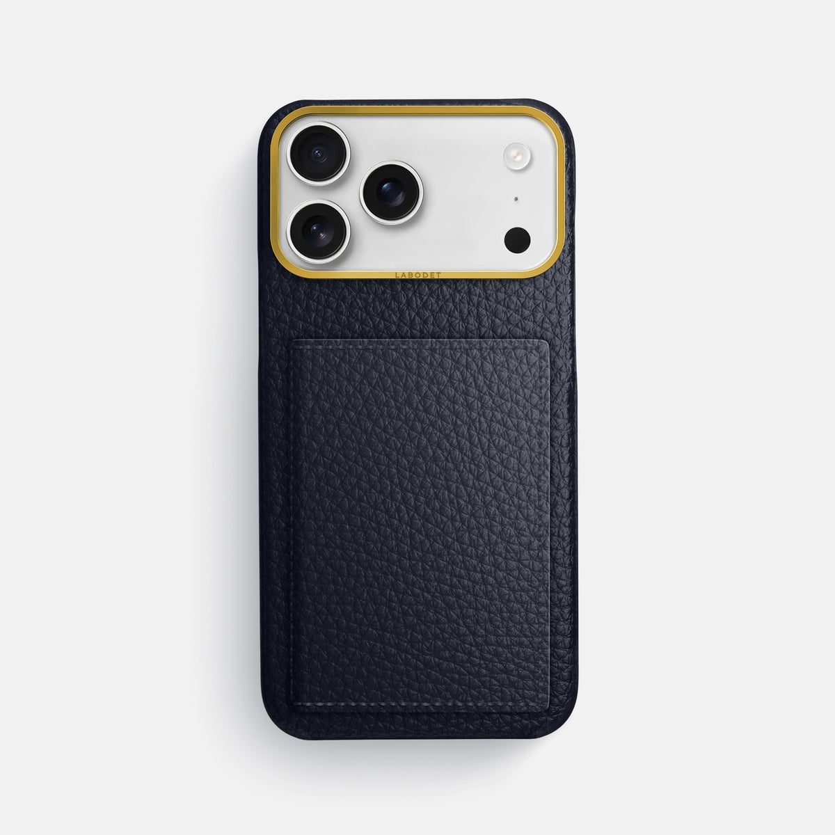 Bi-Fold Case For iPhone 17 Pro Max In Calf -1 | Marine-Gold