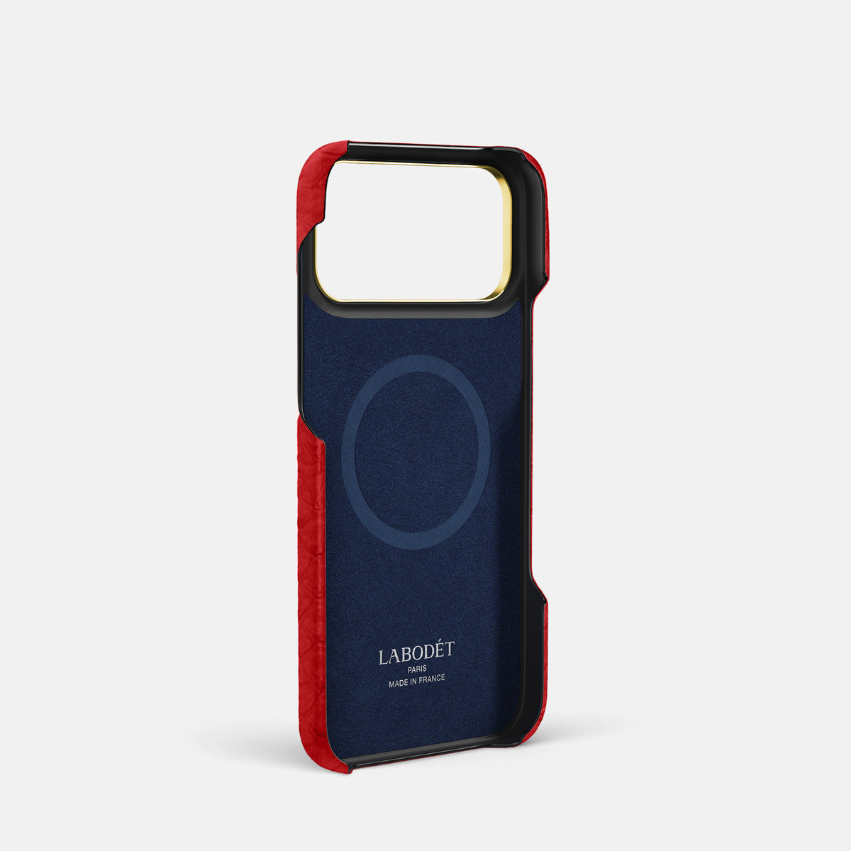 Bi-Fold Case For iPhone 17 Pro In Python -3 | Red-Gold