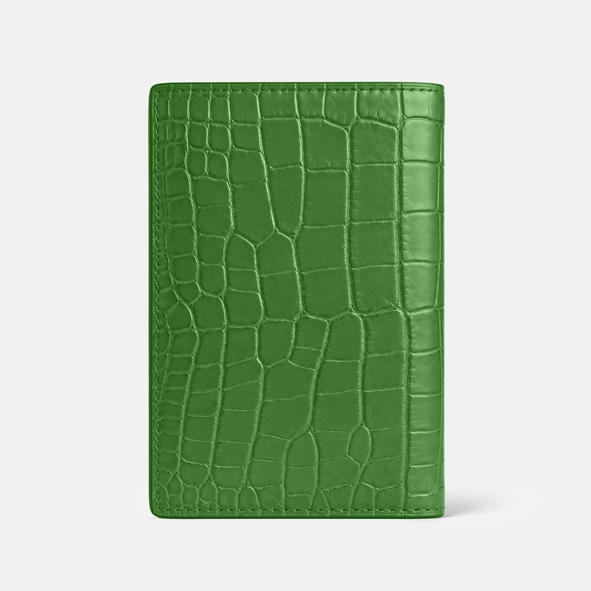 Apple-Green Business Wallet Alligator -4 | Apple-Green
