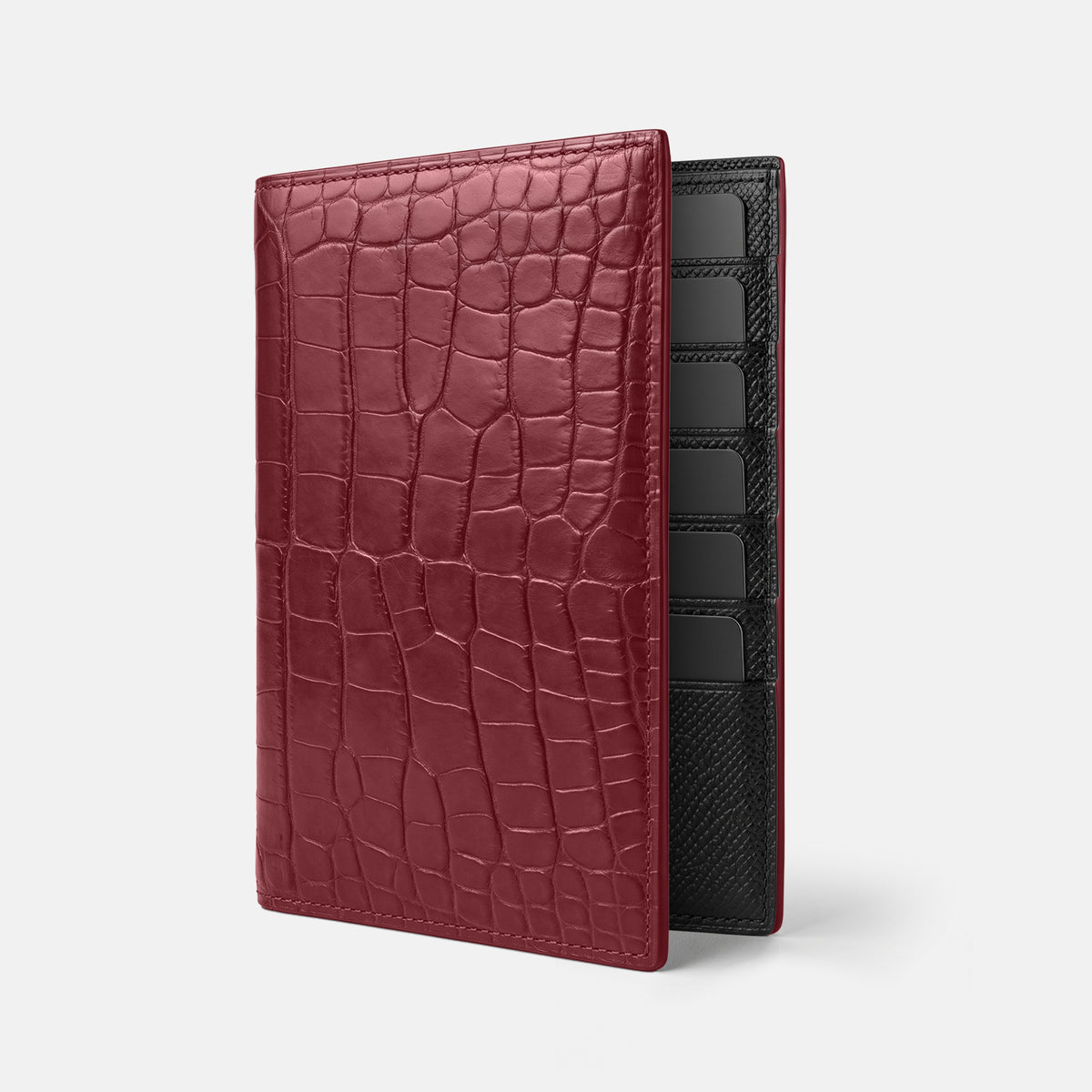 Burgundy Business Wallet Alligator -1 | Burgundy