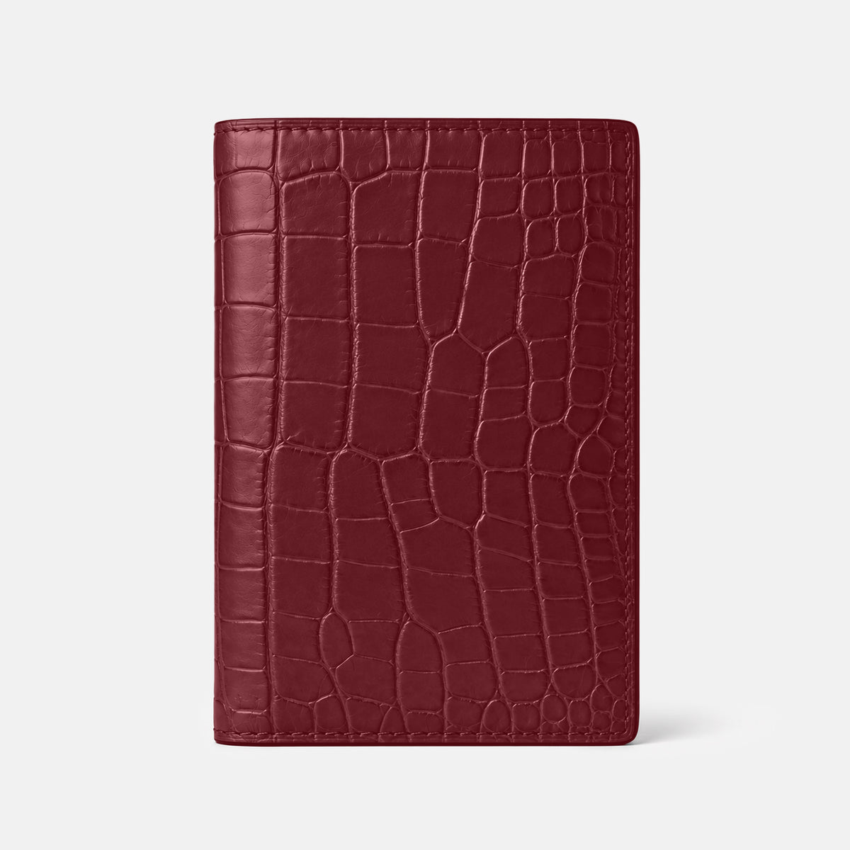 Burgundy Business Wallet Alligator -3 | Burgundy