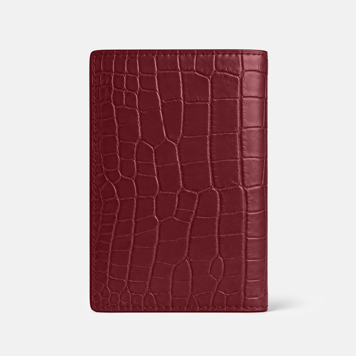Burgundy Business Wallet Alligator -4 | Burgundy