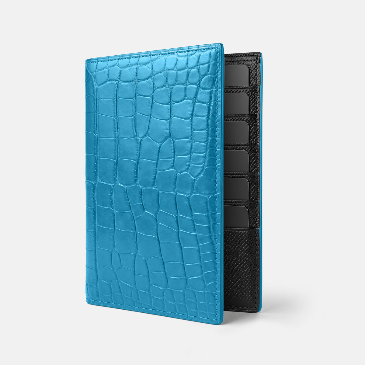 Curaçao-Blue Business Wallet Alligator -1 | Curaçao-Blue