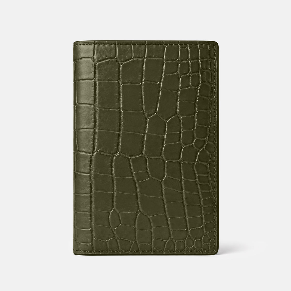 Kaki-Green Business Wallet Alligator -3 | Kaki-Green