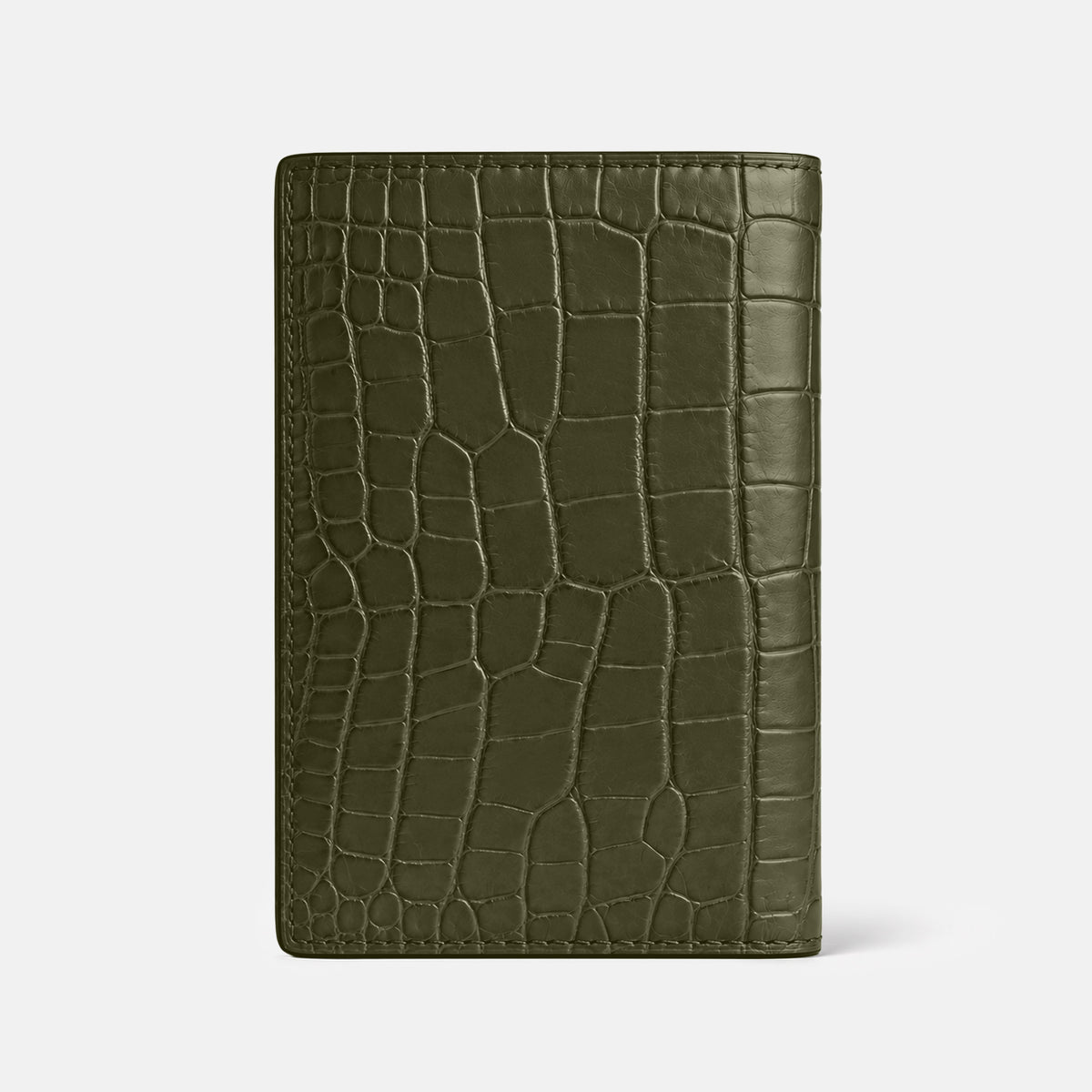 Kaki-Green Business Wallet Alligator -4 | Kaki-Green