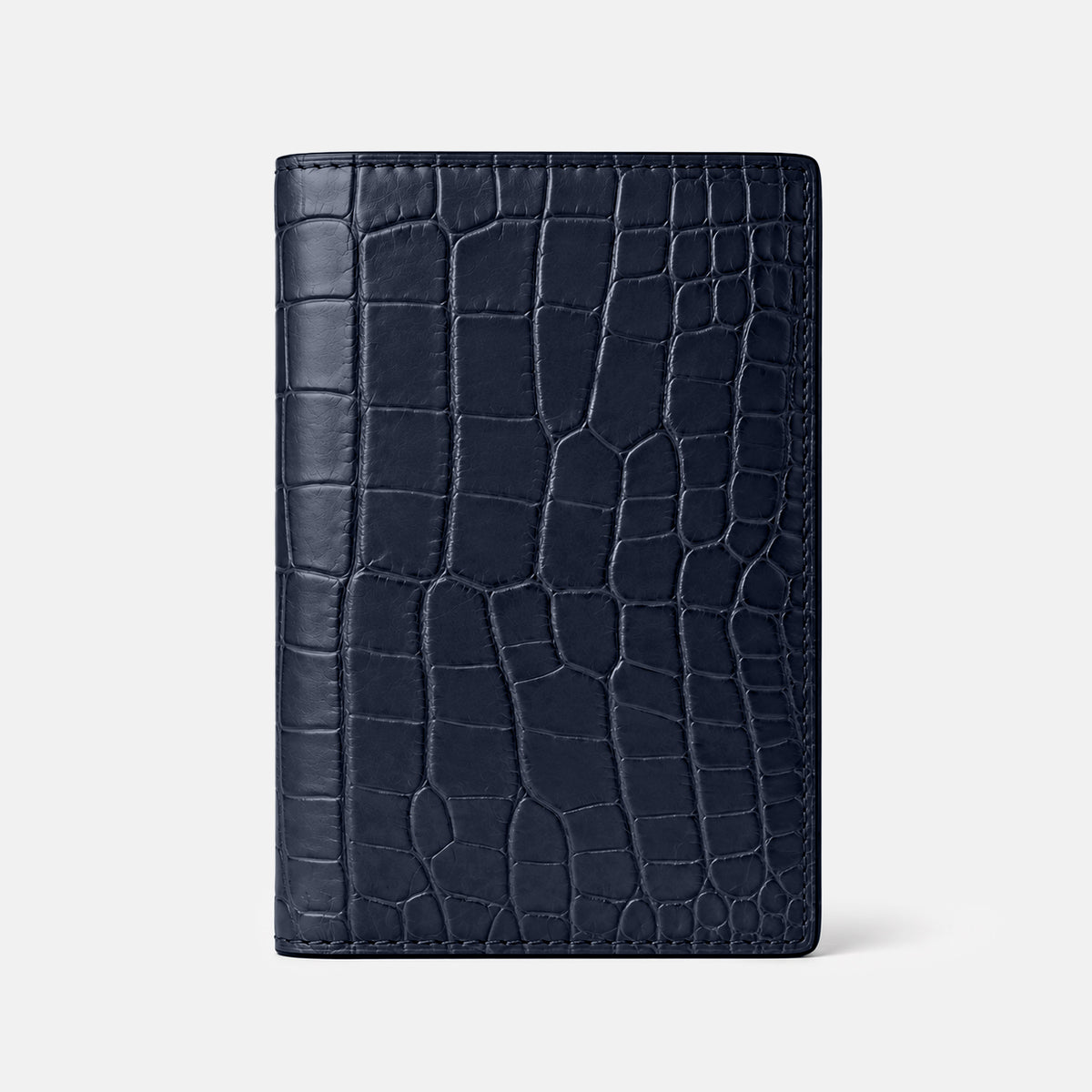 Navy Blue Business Wallet Alligator -3 | Navy-Blue