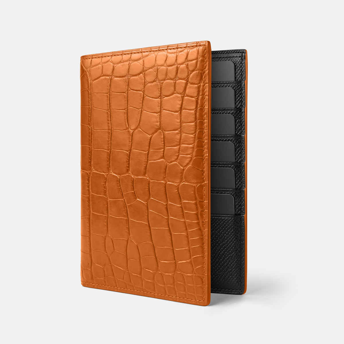 Orange Business Wallet Alligator -1 | Orange