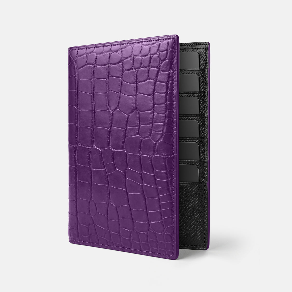 Purple Business Wallet Alligator -1 | Purple