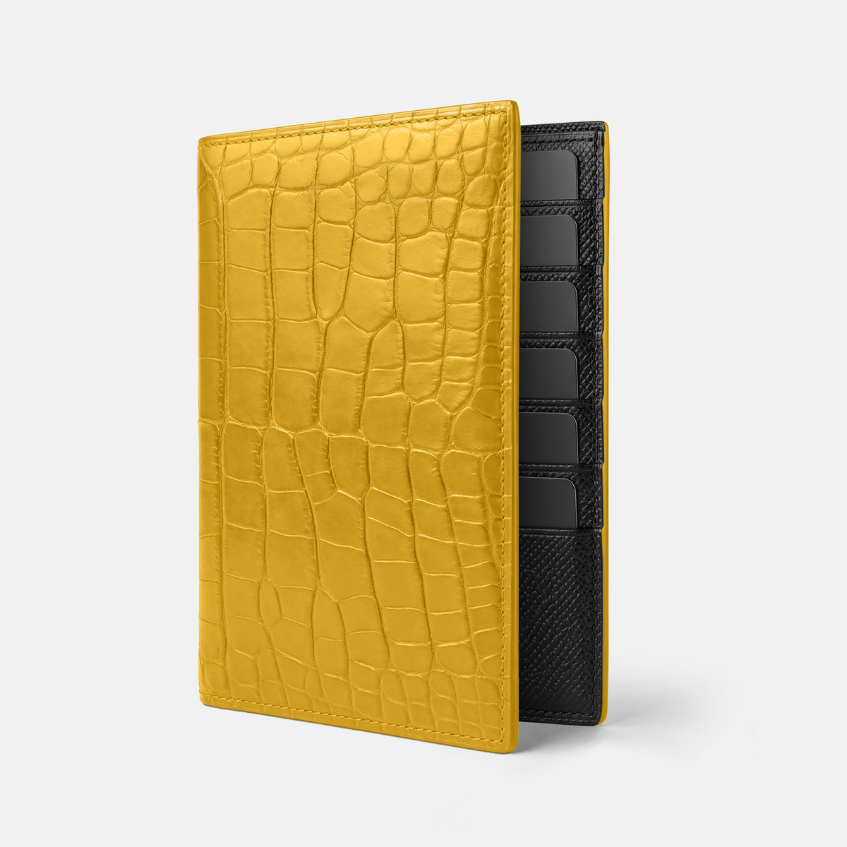 Yellow Business Wallet Alligator -1 | Yellow