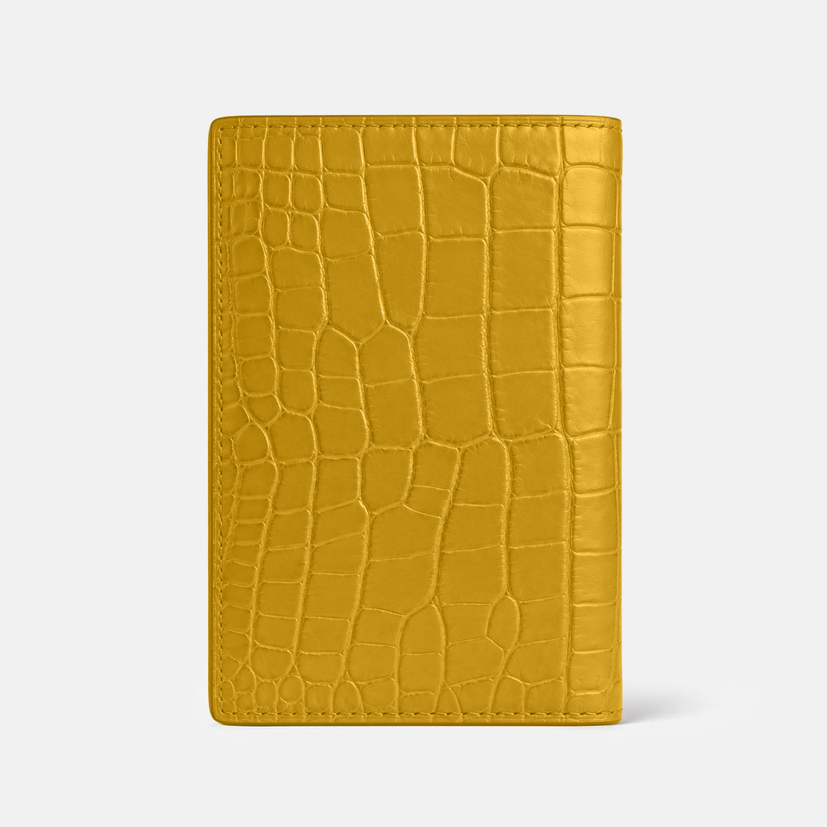 Yellow Business Wallet Alligator -4 | Yellow