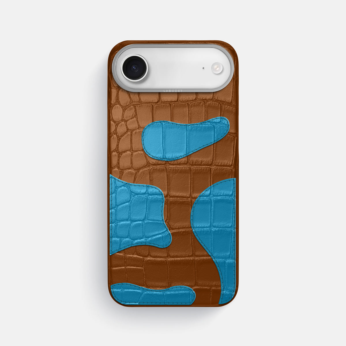 Honey iPhone 17 Air Camouflage Case In Alligator with Steel Metal -1 | Honey-Steel