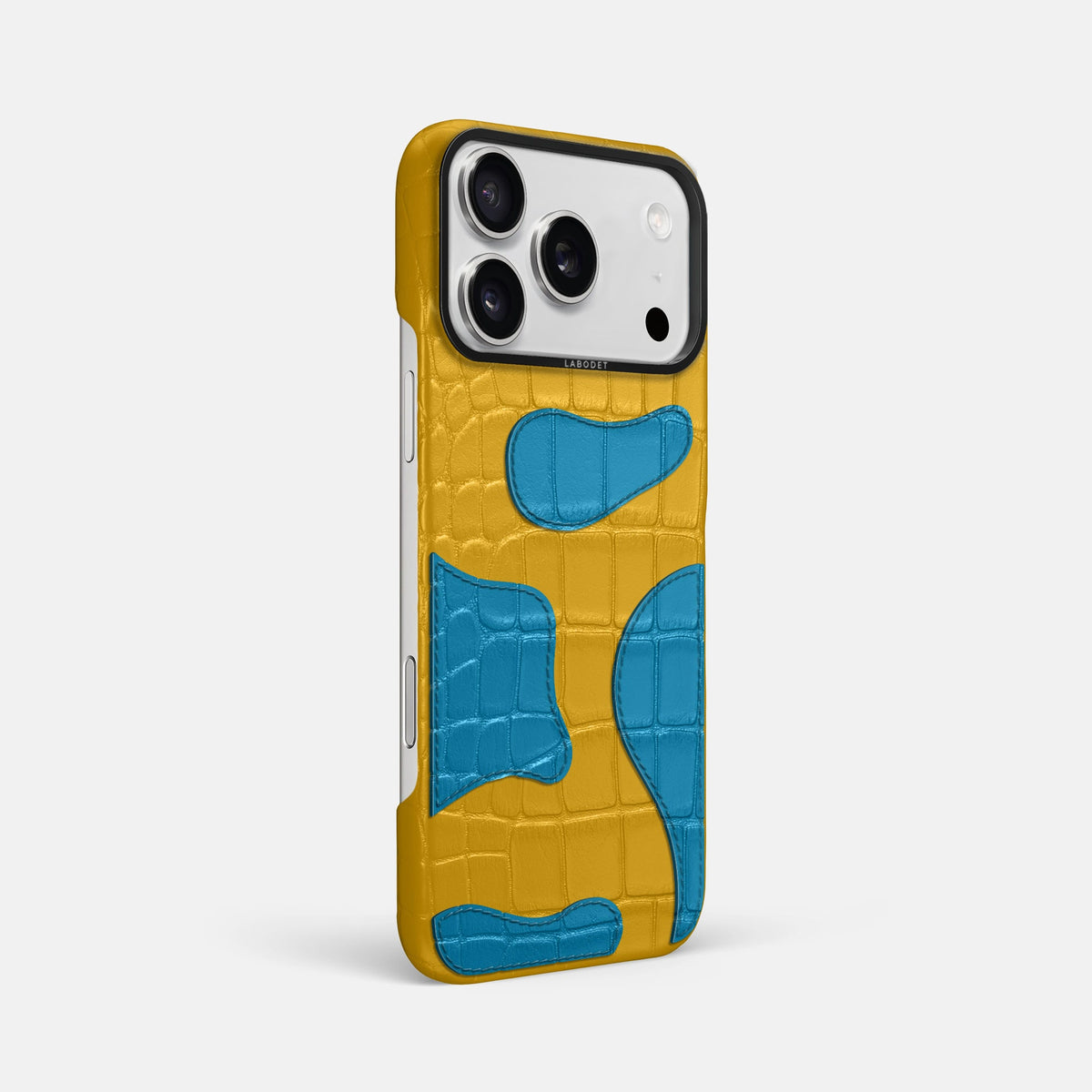 Camouflage Case For iPhone 18 Pro Max In Alligator -2 | Yellow-Black