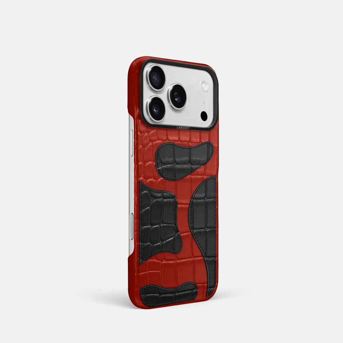Camouflage Case For iPhone 18 Pro In Alligator -2 | Red-Black