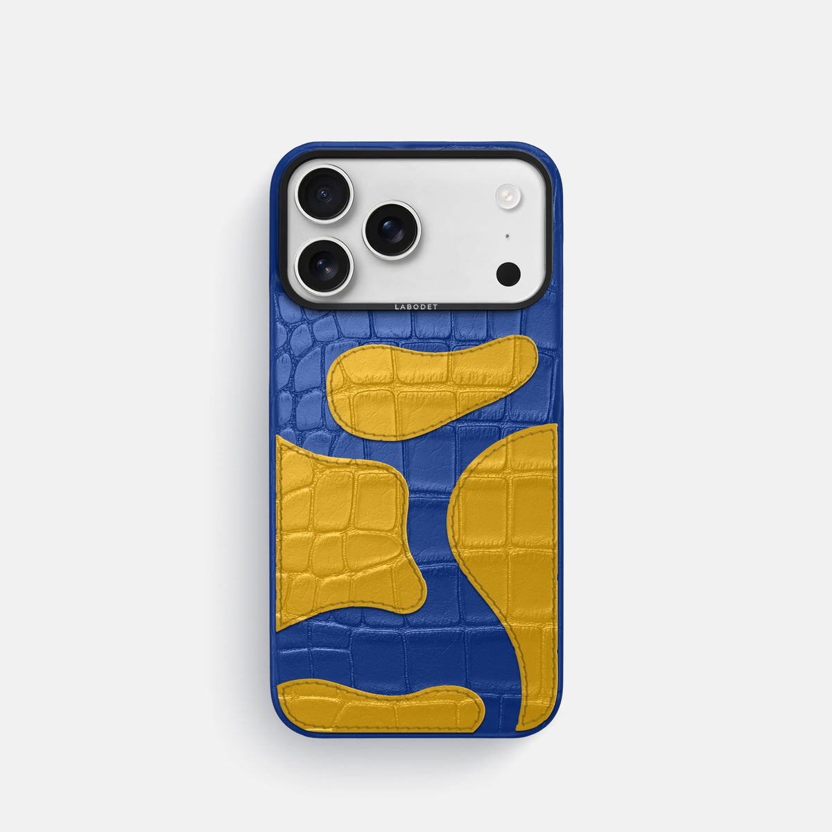 Camouflage Case For iPhone 18 Pro In Alligator -1 | Royal-Blue-Black