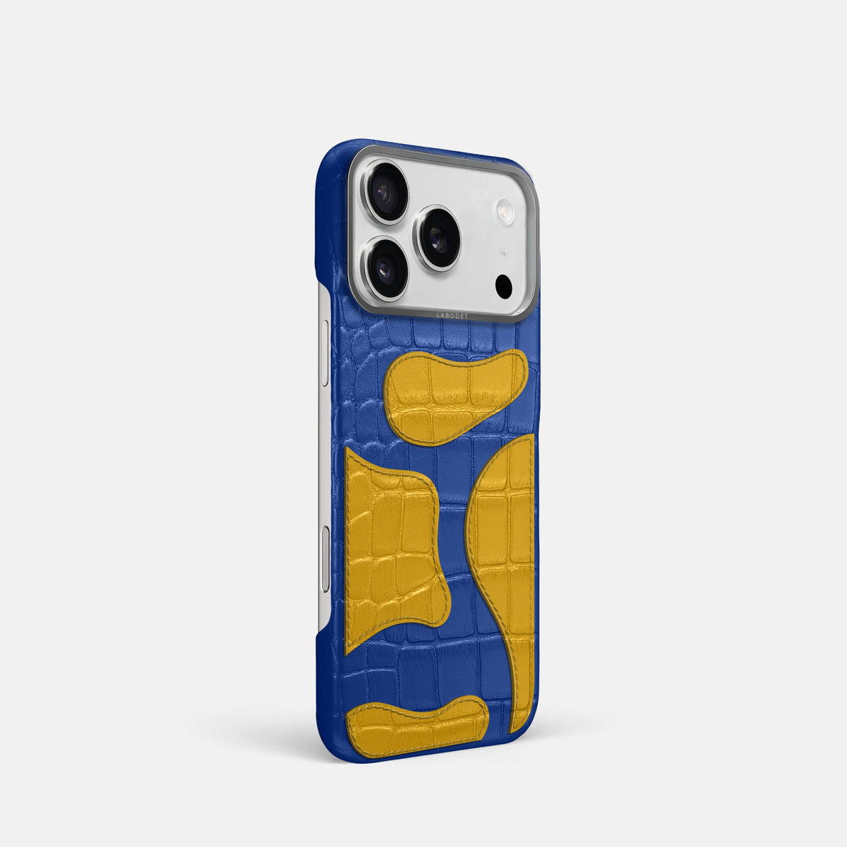 Camouflage Case For iPhone 18 Pro In Alligator -2 | Royal-Blue-Steel
