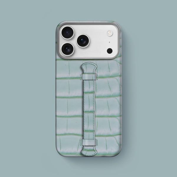 Center Handle Mint Gum For iPhone 17 Pro Max In Alligator