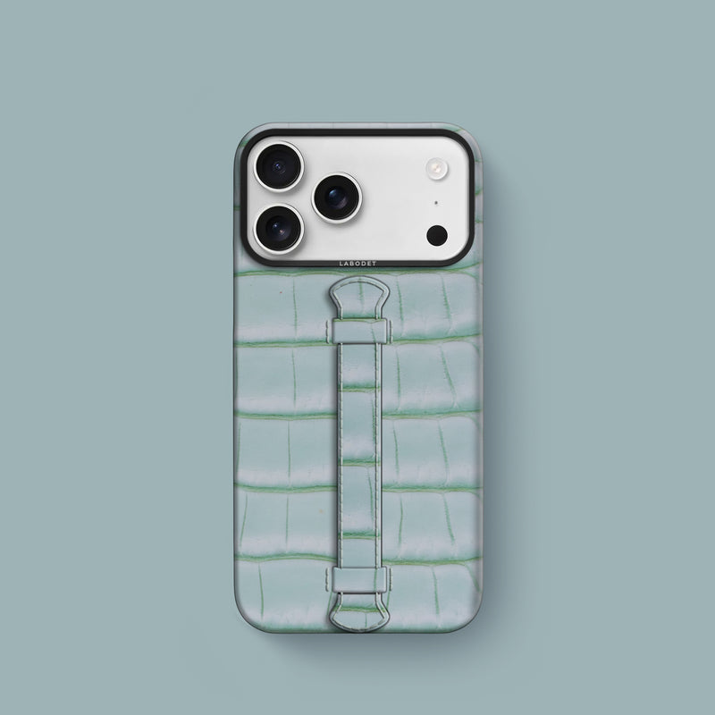 Center Handle Mint-Gum For iPhone 17 Pro In Alligator -1 | Mint-Gum-Black
