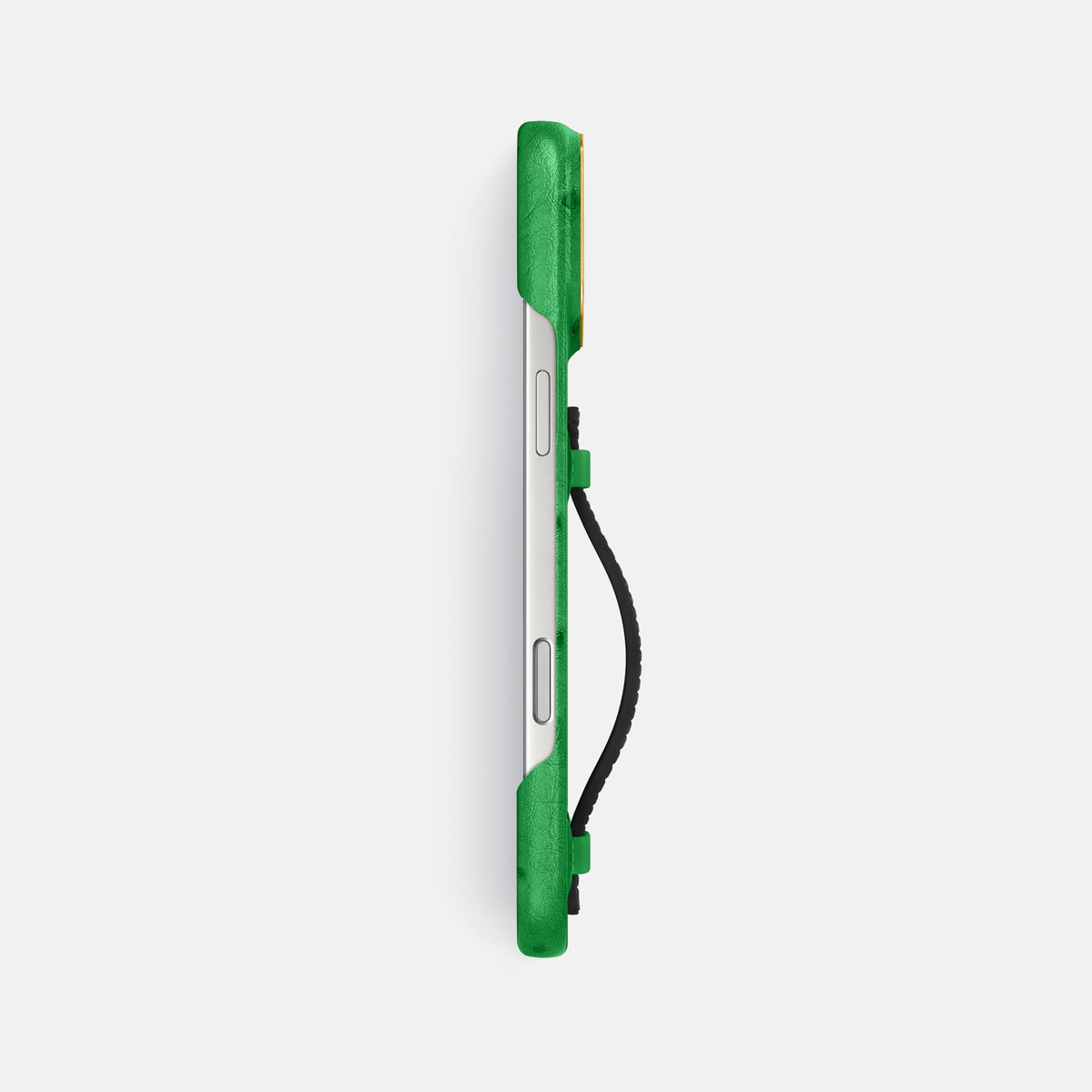 Center Handle Coloré For iPhone 17 Pro Max In Ostrich -2 | Kentucky-Green-Gold