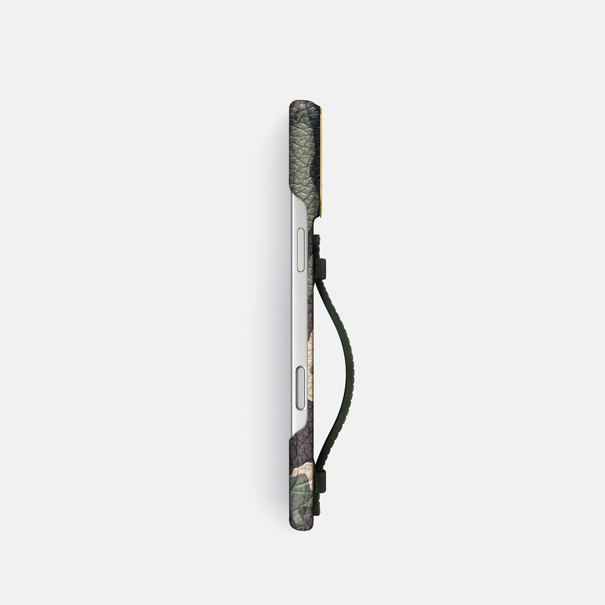 Center Handle For iPhone 17 Pro In Calf -2 | Camouflage-Gold