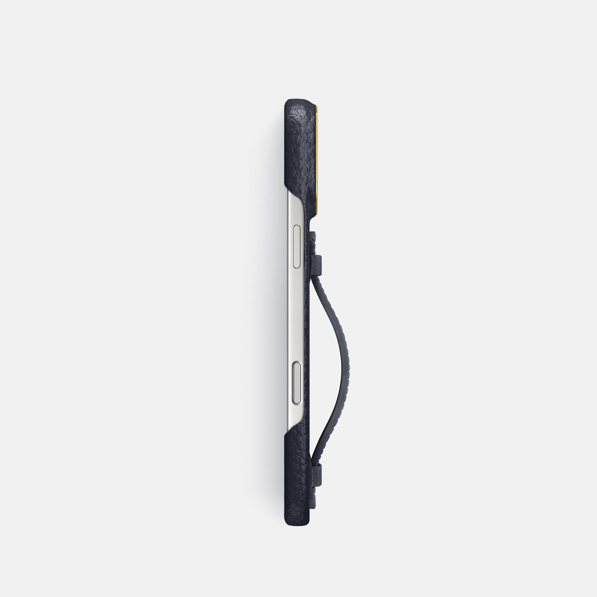 Center Handle For iPhone 17 Pro In Calf -2 | Marine-Gold