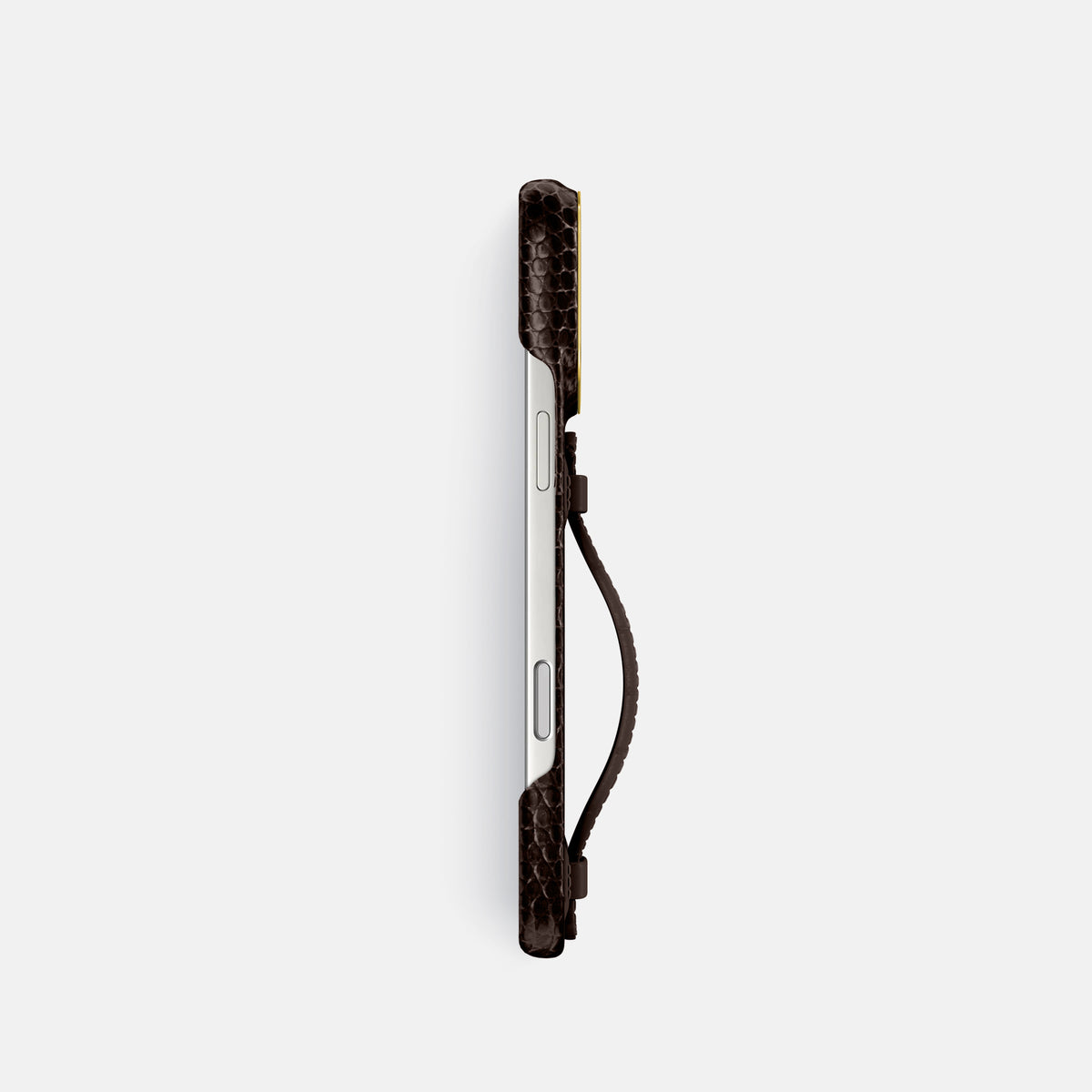 Center Handle For iPhone 17 Pro In Lizard -2 | Brown-Gold