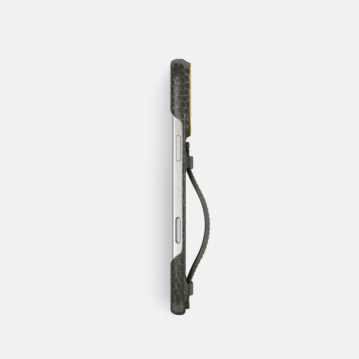 Center Handle For iPhone 17 Pro In Lizard -2 | Grey-Gold