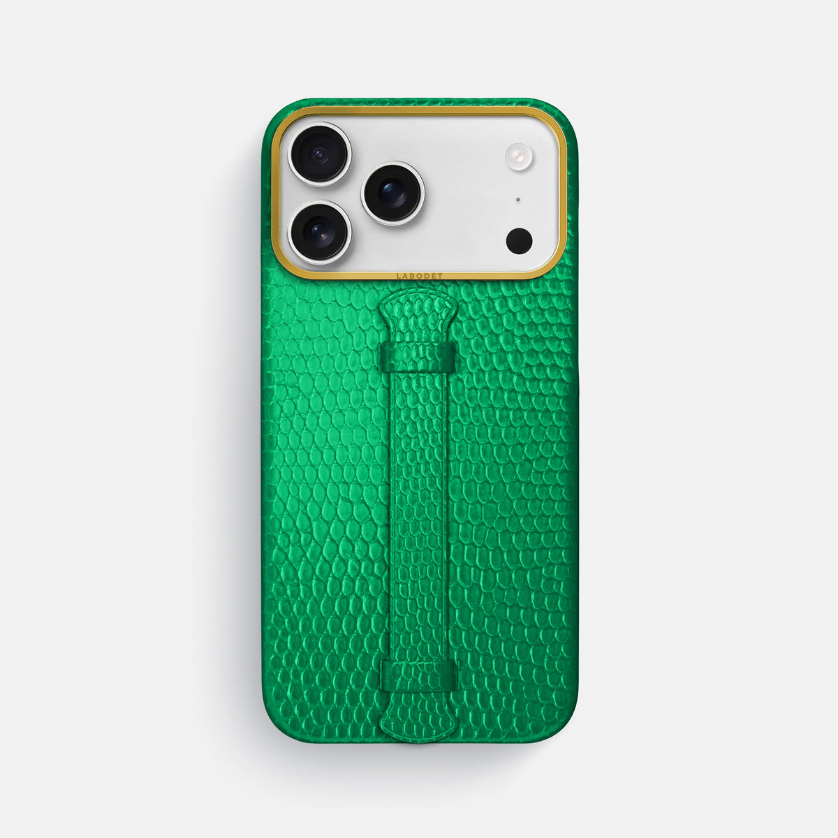 Center Handle For iPhone 17 Pro Max In Lizard -1 | Apple-Green-Gold