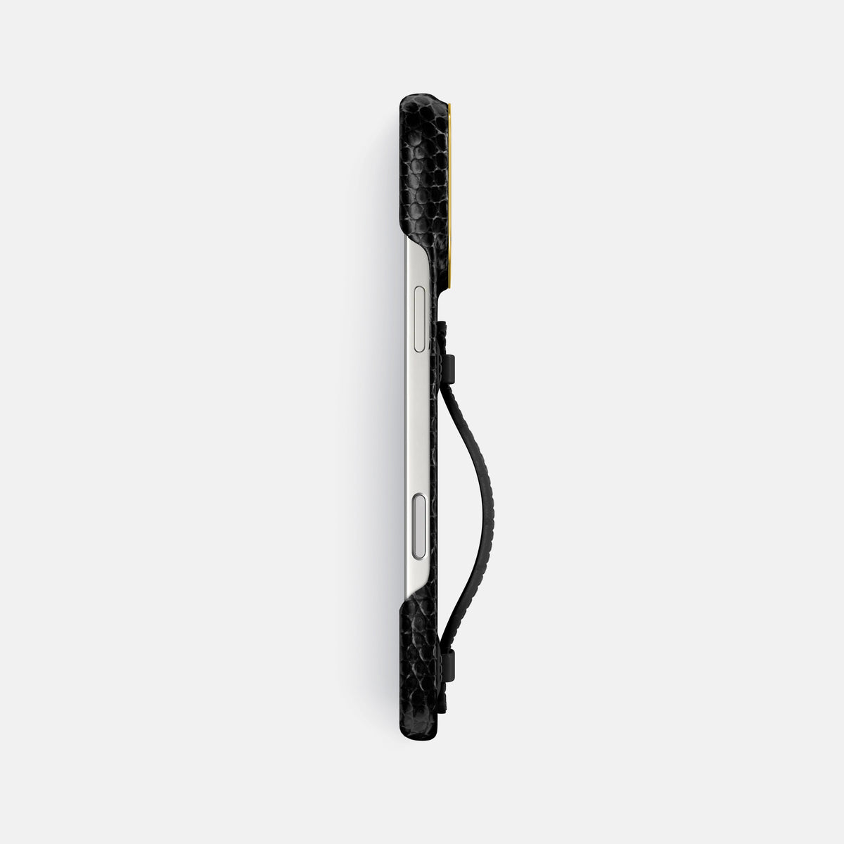 Center Handle For iPhone 17 Pro Max In Lizard -2 | Black-Gold