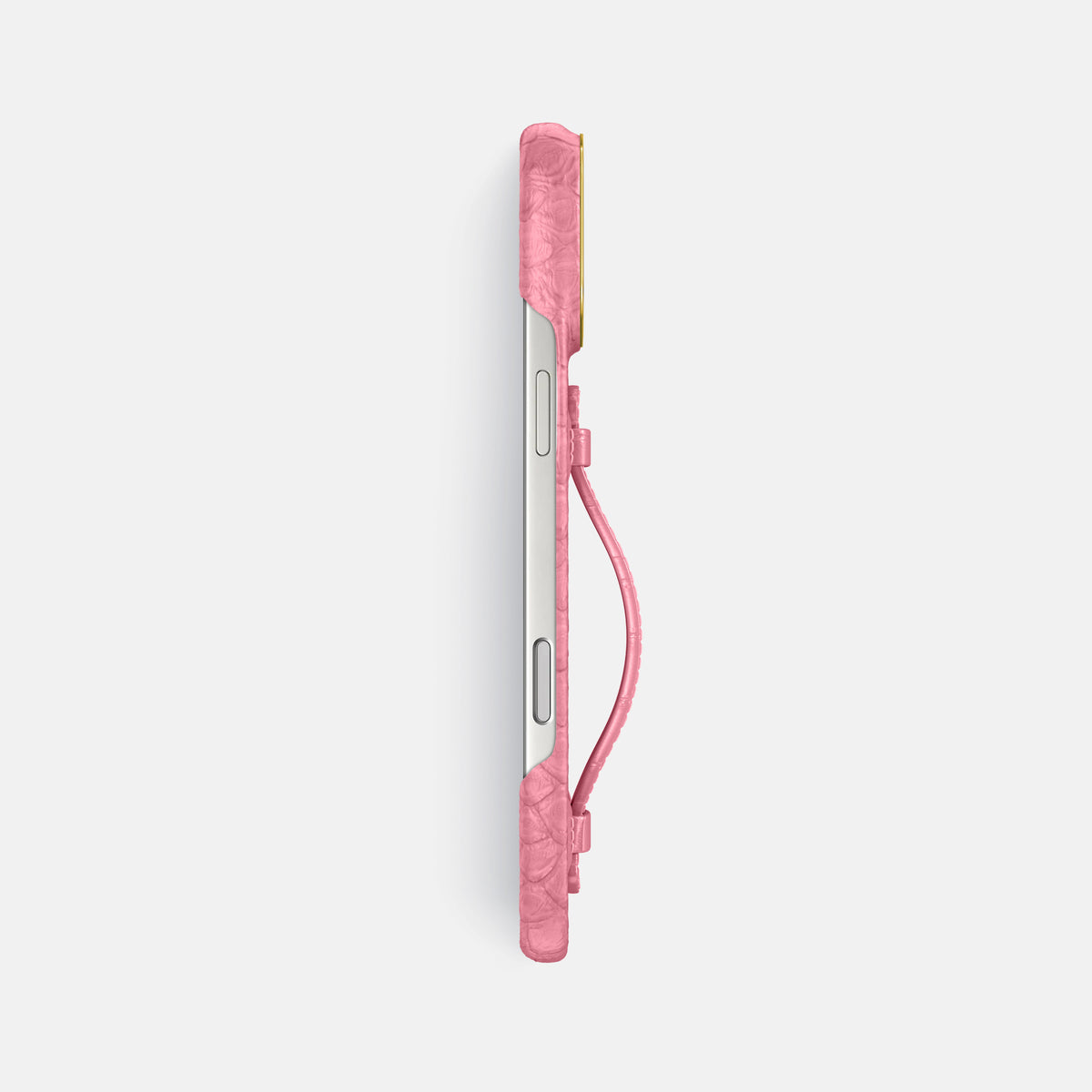 Center Handle For iPhone 17 Pro Max In Python -2 | Pink-Gold