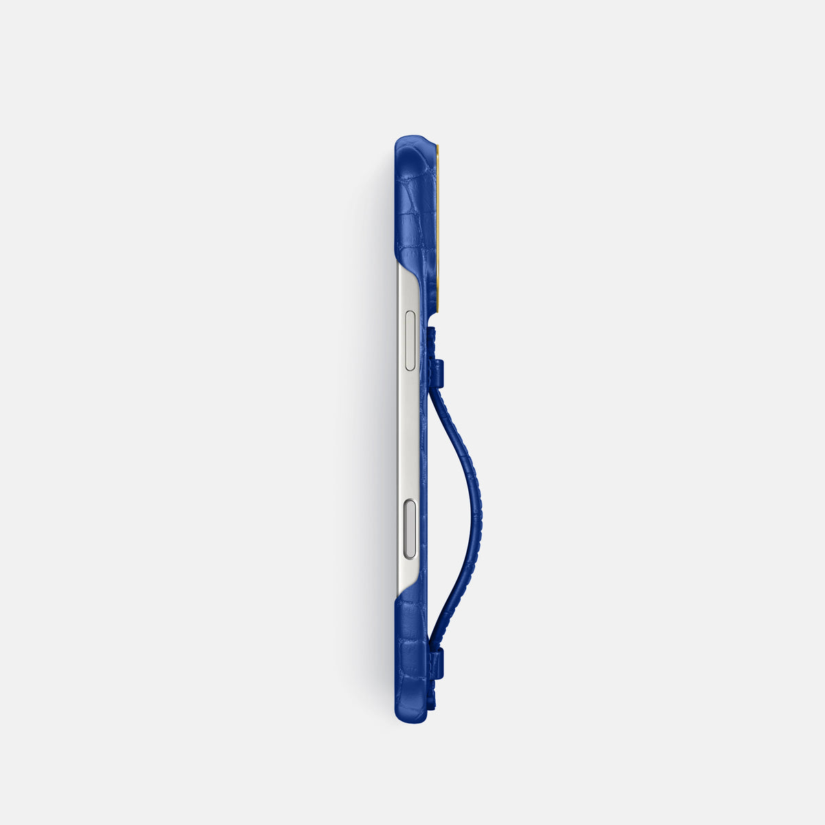 Center Handle For iPhone 18 Pro In Alligator -3 | Royal-Blue-Gold