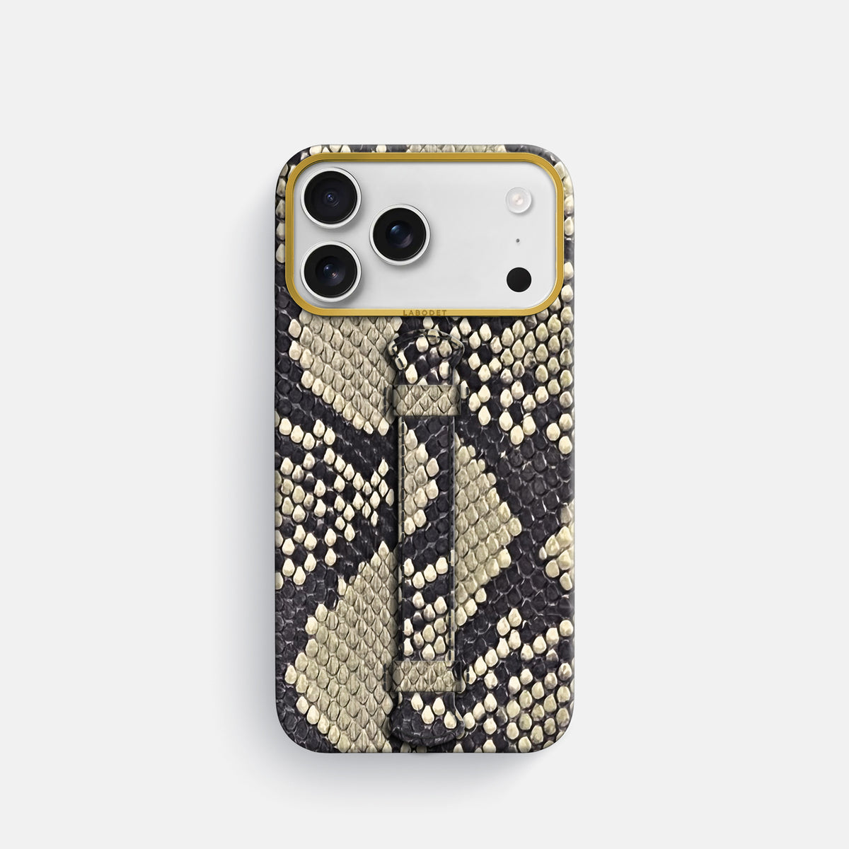Center Handle For iPhone 18 Pro In Deluxe Python -1 | Savannah-Gold