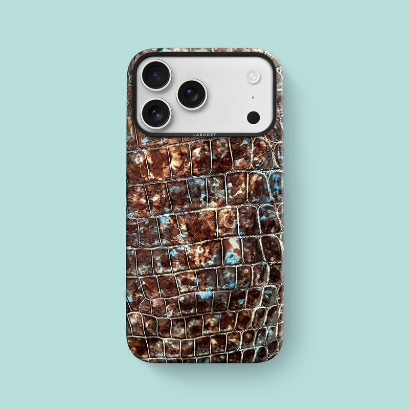 Zircon iPhone 17 Pro Max Classic Case 1/1 Alligator with Black Metal -1 | Zircon-Black