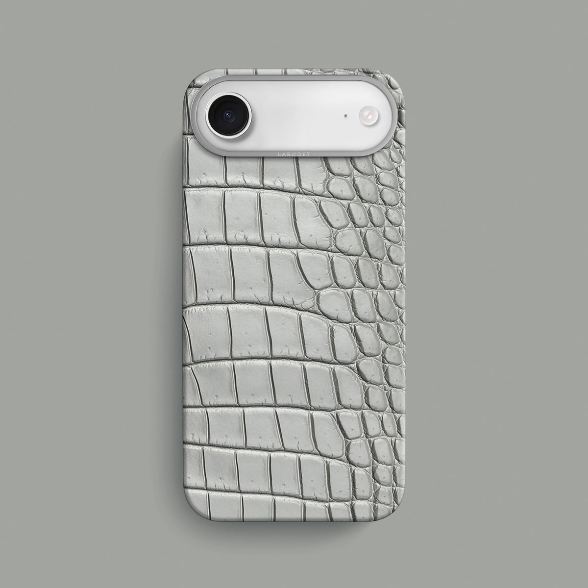 Grey-Mouse iPhone 17 Air Classic Case 1/1 Alligator with Steel Metal-1 | Grey-Mouse-Steel