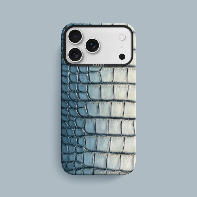 Aquaterra iPhone 17 Pro Max Classic Case 1/1 Alligator with Black Metal-1 | Aquaterra-Black