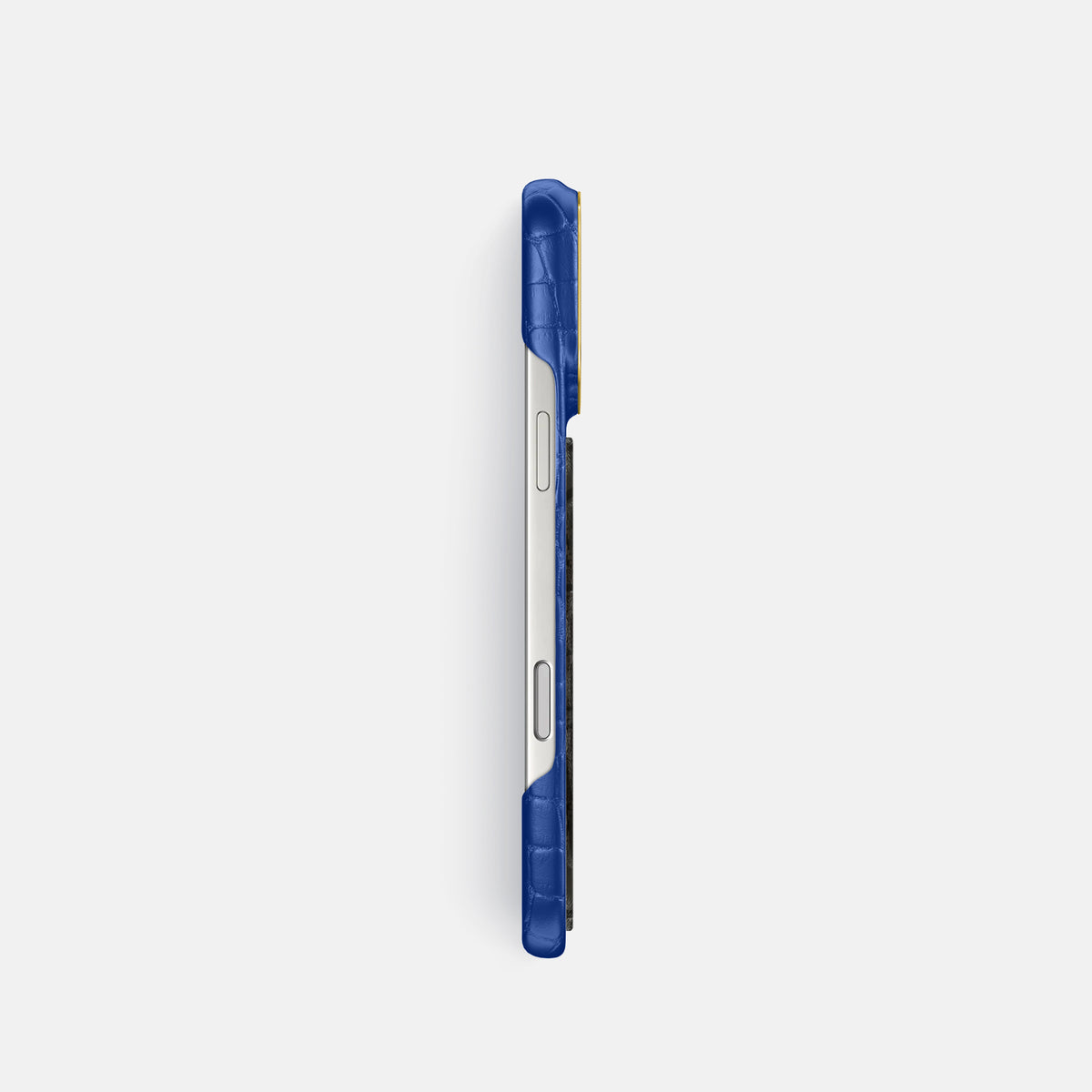Classic Case With Carbon Dragon For iPhone 17 Pro In Alligator -3 | Royal-Blue-Gold