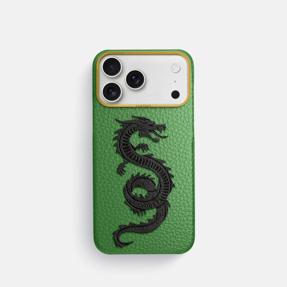 Classic Case With Carbon Dragon For iPhone 17 Pro In Calf -1 | Herb-Gold