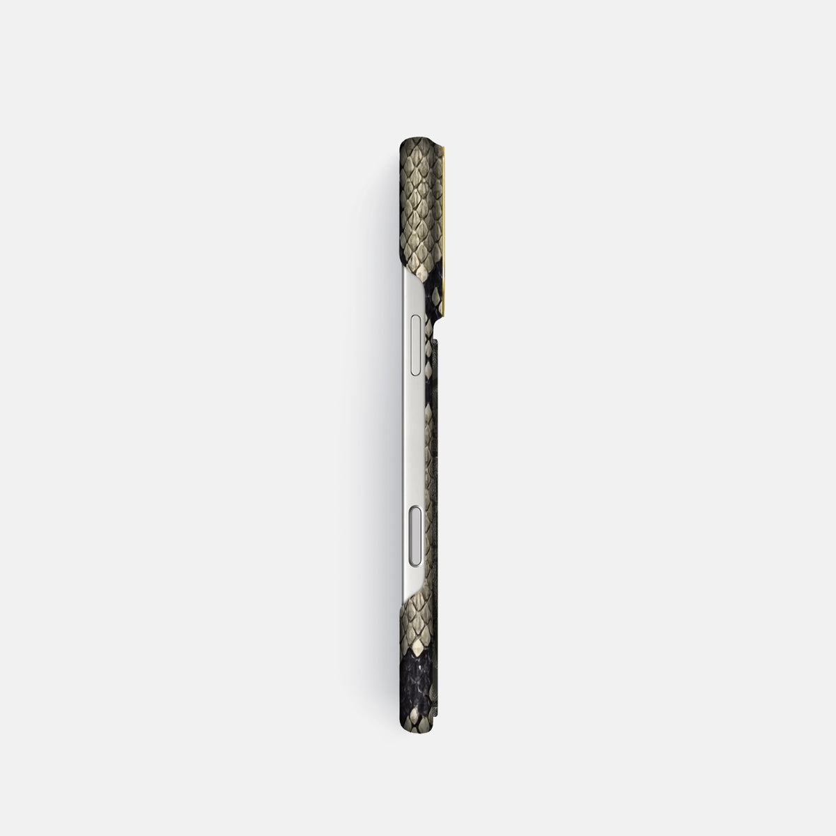 Classic Case With Carbon Dragon For iPhone 17 Pro In Deluxe Python -3 | Savannah-Gold