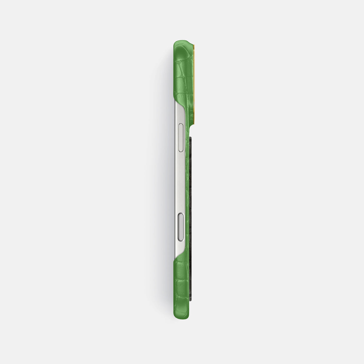 Classic Case With Carbon Dragon For iPhone 17 Pro Max In Alligator -3 | Apple-Green-Gold