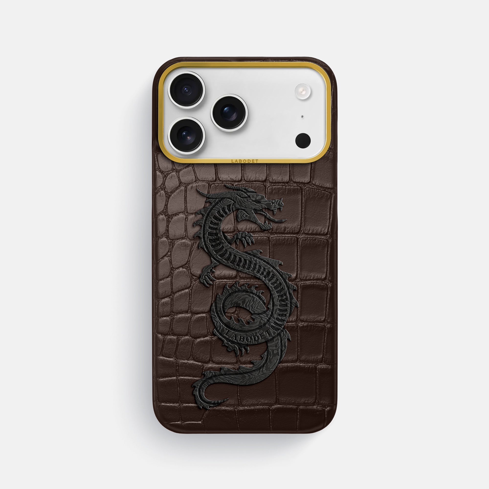 Classic Case With Carbon Dragon For iPhone 17 Pro Max In Alligator