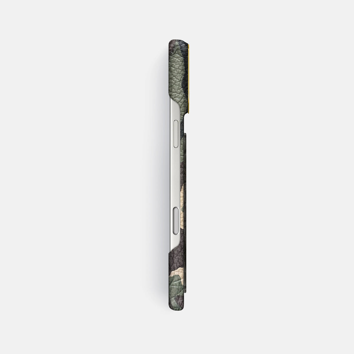 Classic Case With Carbon Dragon For iPhone 17 Pro Max In Calf -3 | Camouflage-Gold