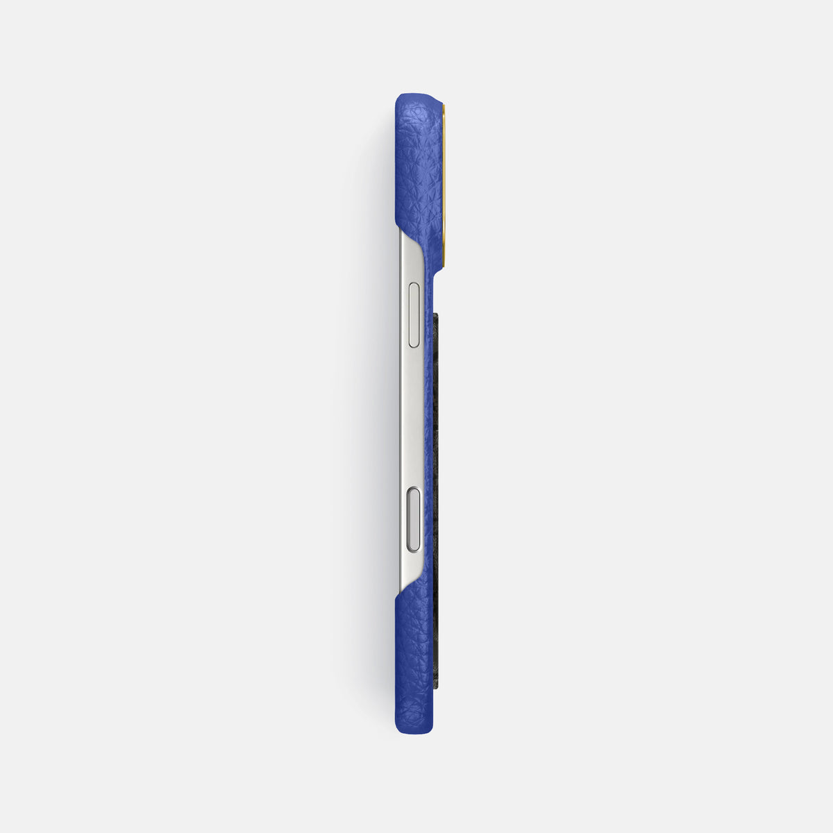Classic Case With Carbon Dragon For iPhone 17 Pro Max In Calf -3 | Royal-Blue-Gold