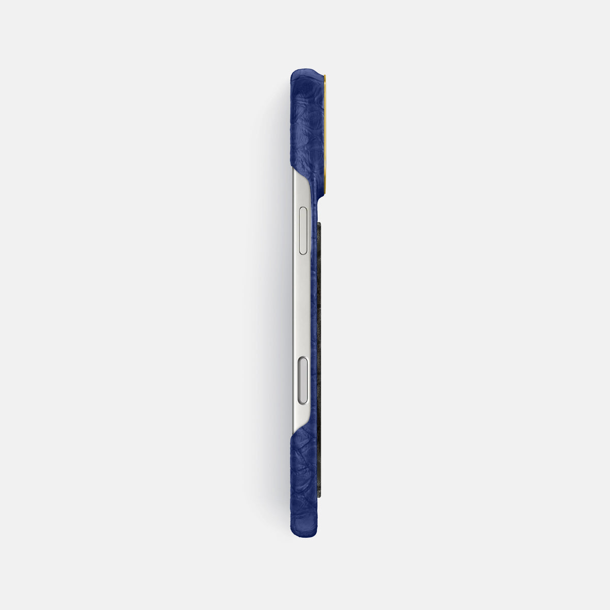 Classic Case With Carbon Dragon For iPhone 17 Pro Max In Python -3 | Royal-Blue-Gold