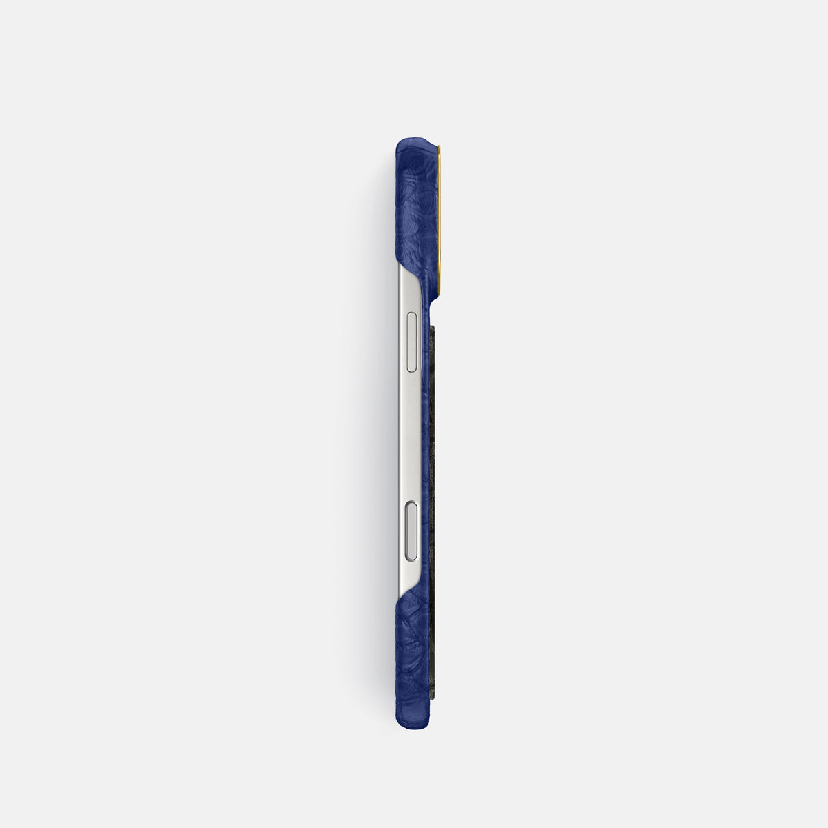 Classic Case With Carbon Dragon For iPhone 17 Pro In Python -3 | Royal-Blue-Gold