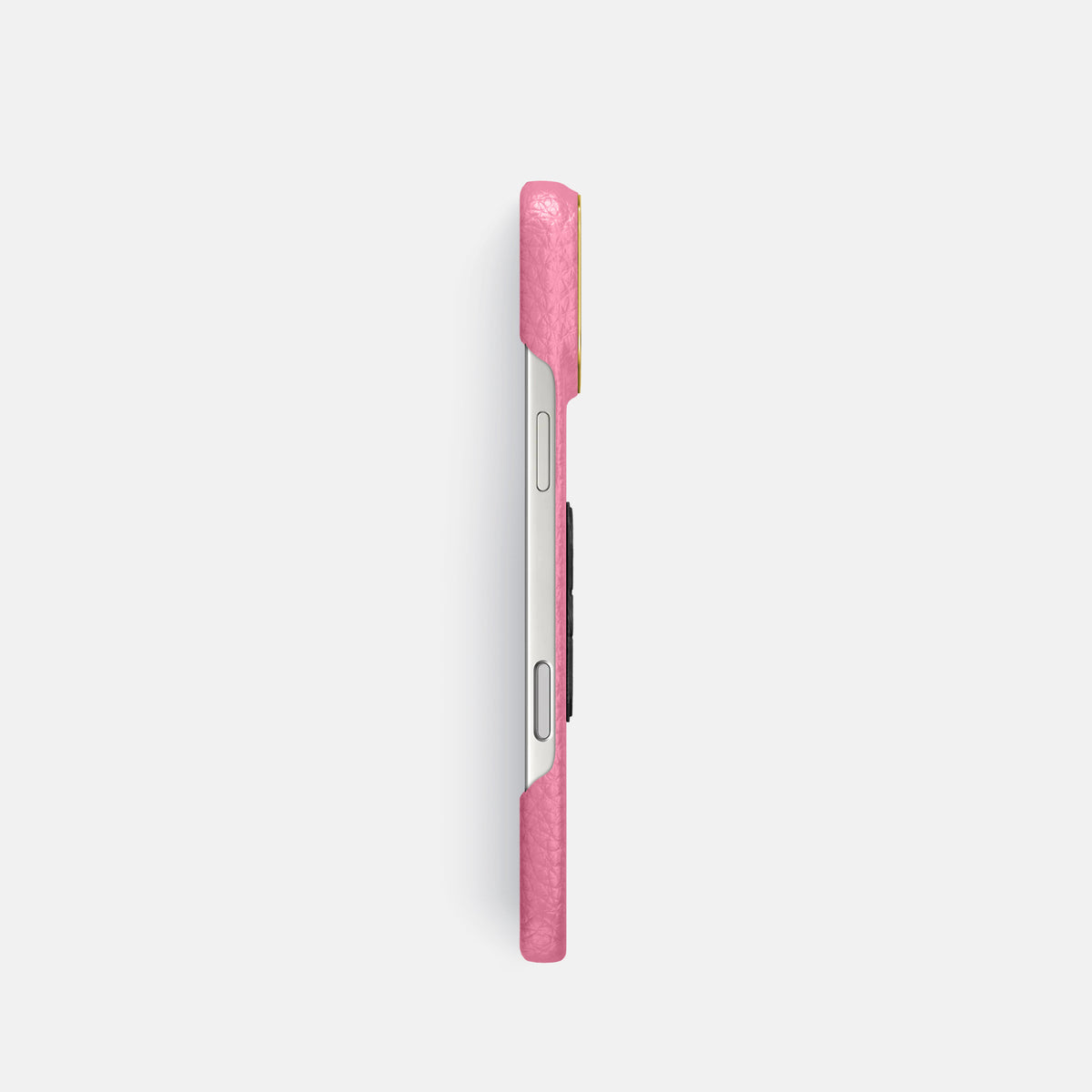 Classic Case With Carbon Skull For iPhone 17 Pro In Calf -3 | Pink-Gold