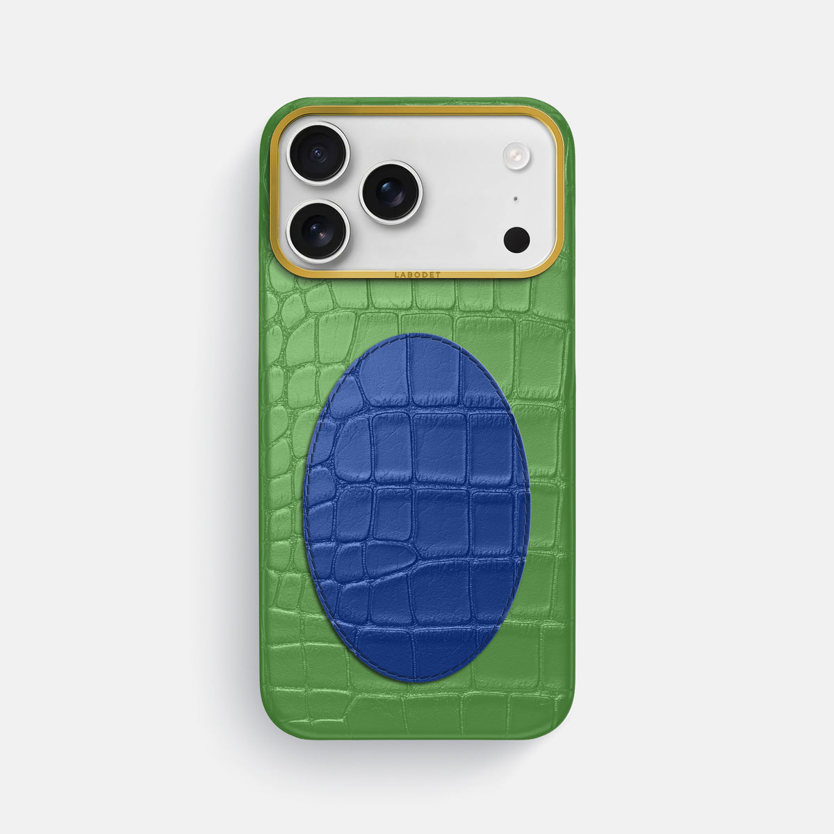 Classic Case With Oval For iPhone 17 Pro Max In Alligator -1 | Apple-Green-Gold