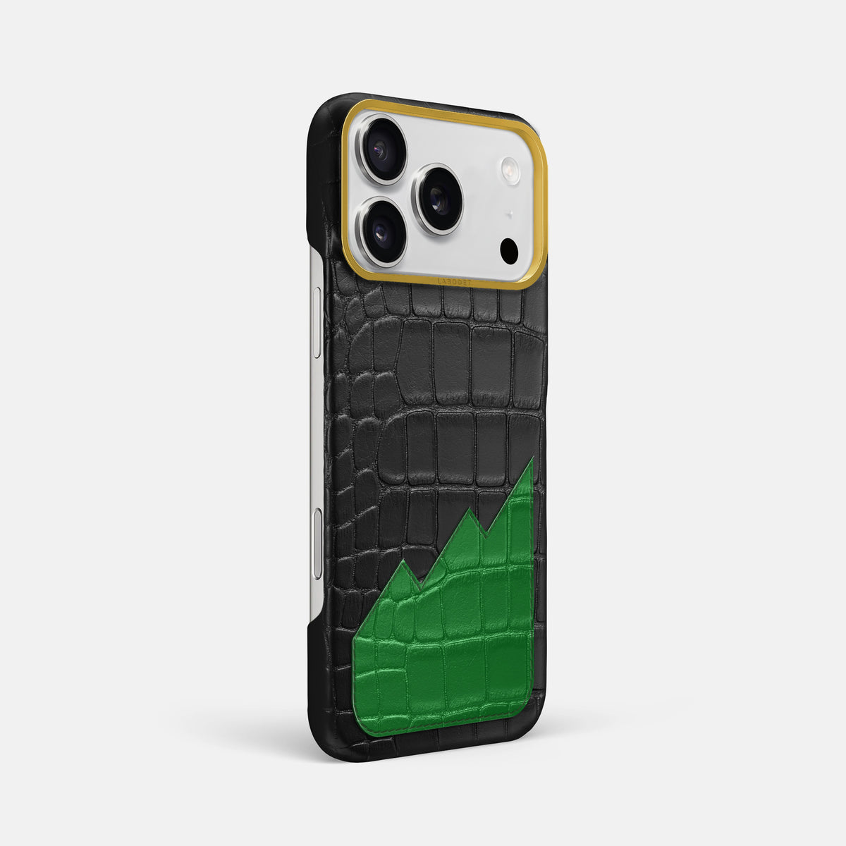 Classic Case With UpOnly For iPhone 17 Pro Max In Alligator -2 | Black-Gold