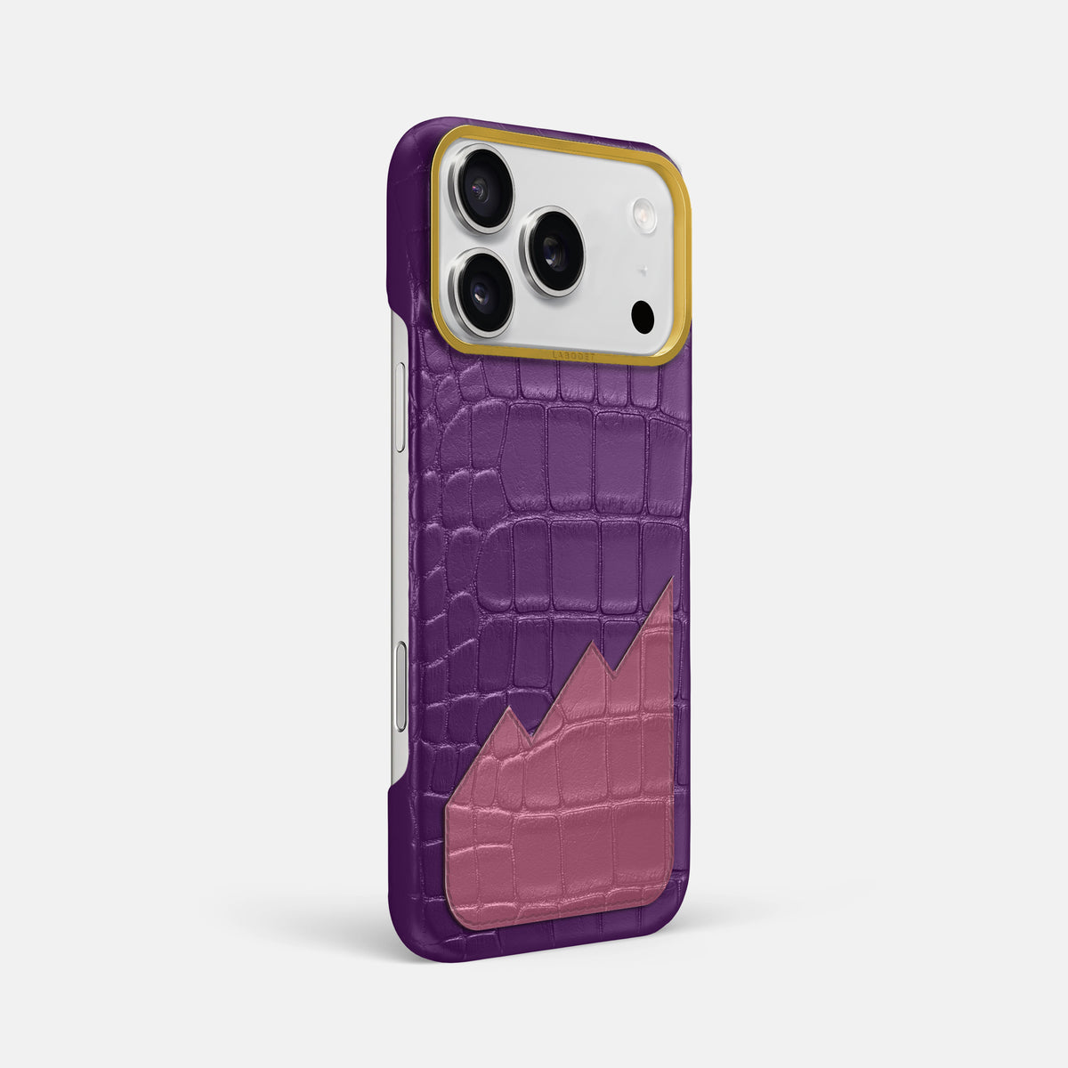 Classic Case With UpOnly For iPhone 17 Pro Max In Alligator -2 | Purple-Gold