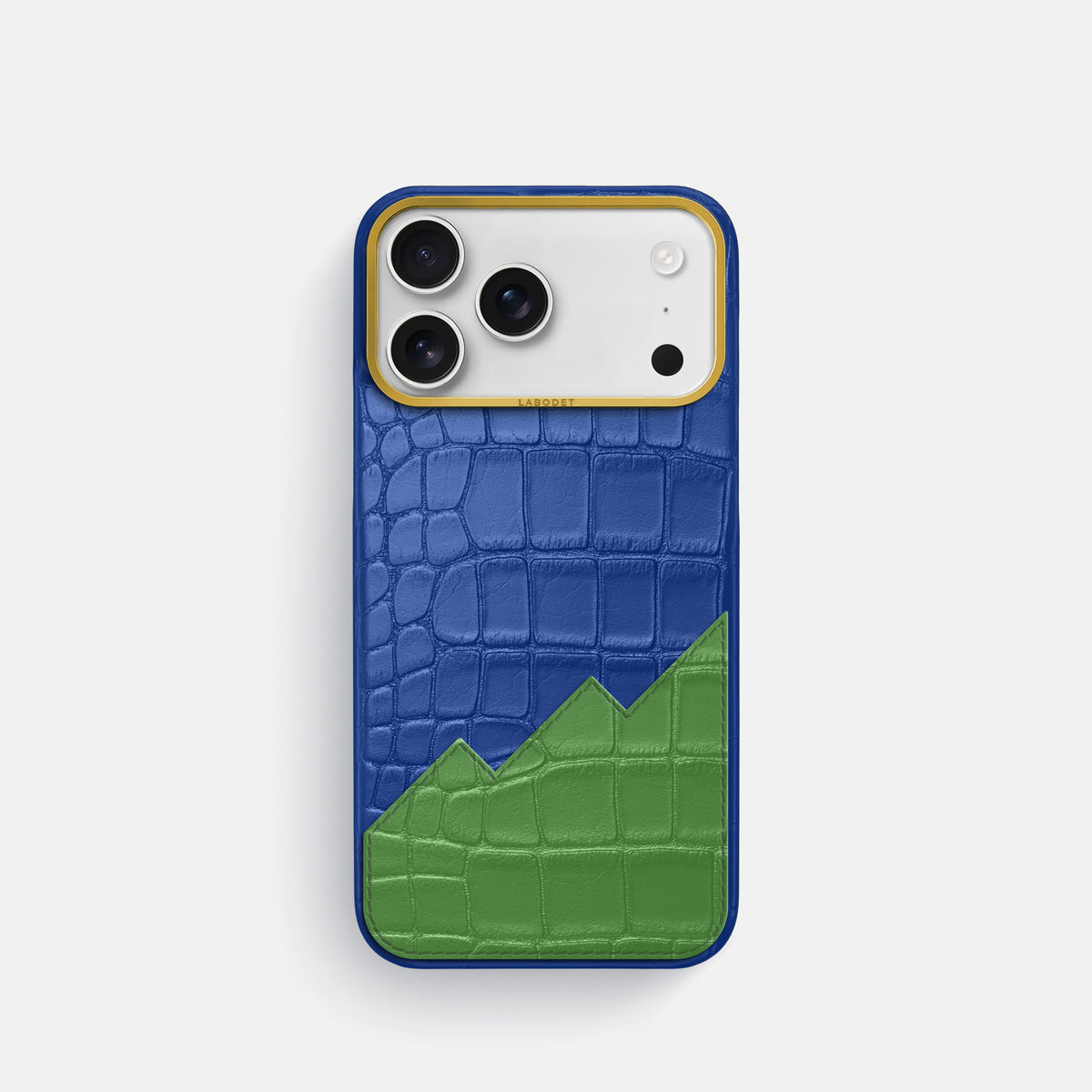 Classic Case With UpOnly For iPhone 18 Pro In Alligator -1 | Royal-Blue-Gold