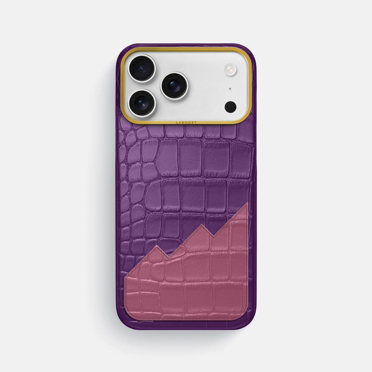 Classic Case With UpOnly For iPhone 18 Pro Max In Alligator -1 | Purple-Gold